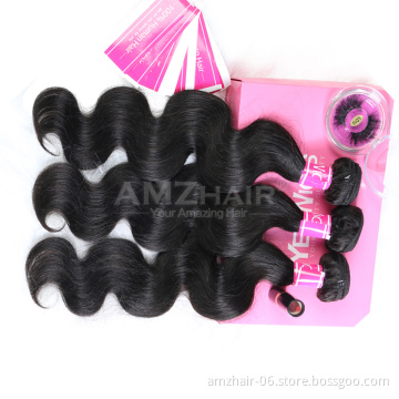 Cheap Wholesale Natural Human Hair Extensions Body Wave Double Weft Bundle Cuticle Aligned Peruvian Remy Human Hair Products